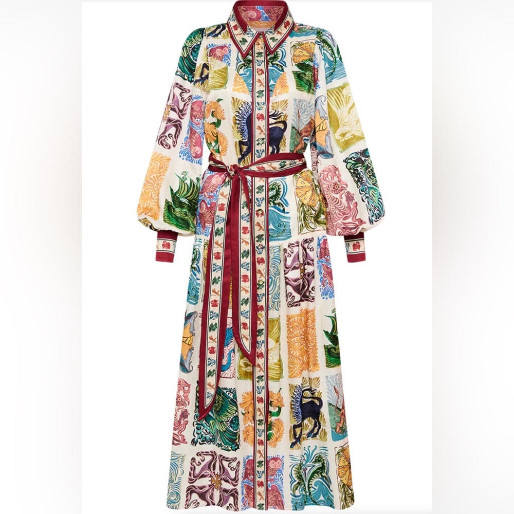 Antipodean Wond-A-Land Midi Shirt Dress, size 8